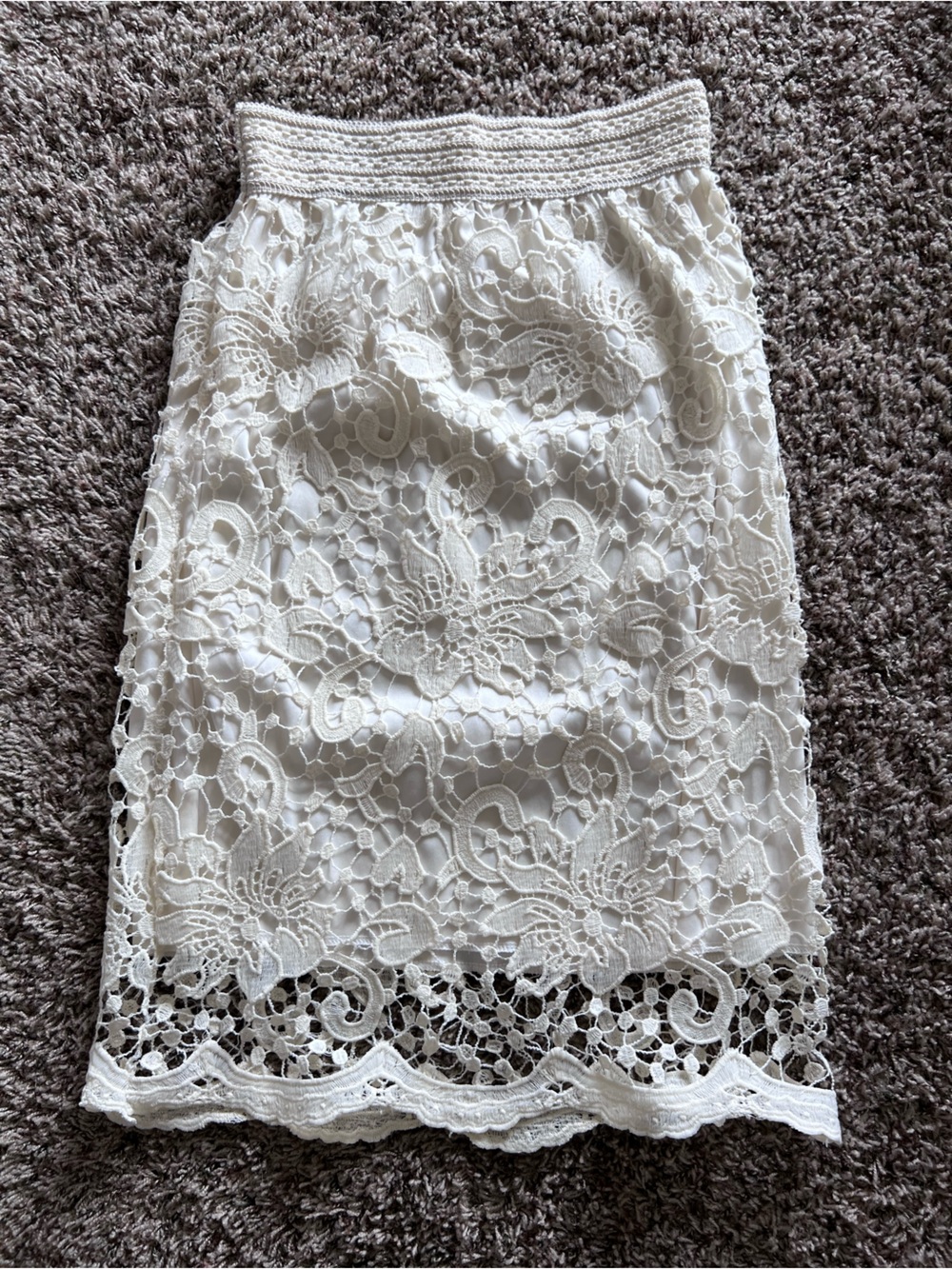 White Lace Skirt